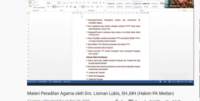 Hakim PA Medan Isi Materi Praktek Hukum Acara di FH UISU
