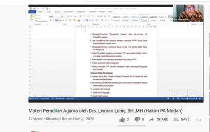 Hakim PA Medan Isi Materi Praktek Hukum Acara di FH UISU