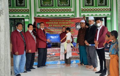 Rangkaian Milad Ke 70 : FH.UISU Berbagi dengan Anak Yatim Dalam Program CSR