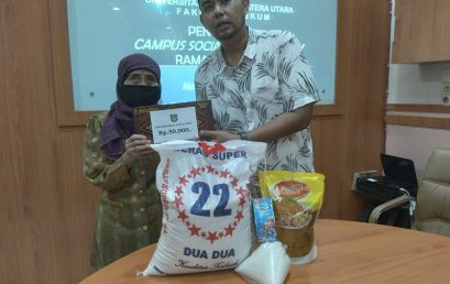 Semarakkan Ramadhan dan Sambut Idul Fitri 1443 H, Fakultas Hukum UISU  Laksanakan Campus Social Responsibility Bantu 120 Keluarga