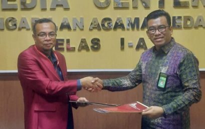 IMPLEMENTASI PROGRAM MBKM : FH UISU DAN PENGADILAN AGAMA MEDAN KELAS I-A TANDATANGANI KERJASAMA