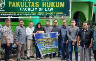Ikatan Keluarga Besar Advokat UISU – IKBA UISU Serahkan Bantuan Tali Asih Untuk Keluarga Almarhum Bapak Maidin Tanjung (Pegawai FH UISU)
